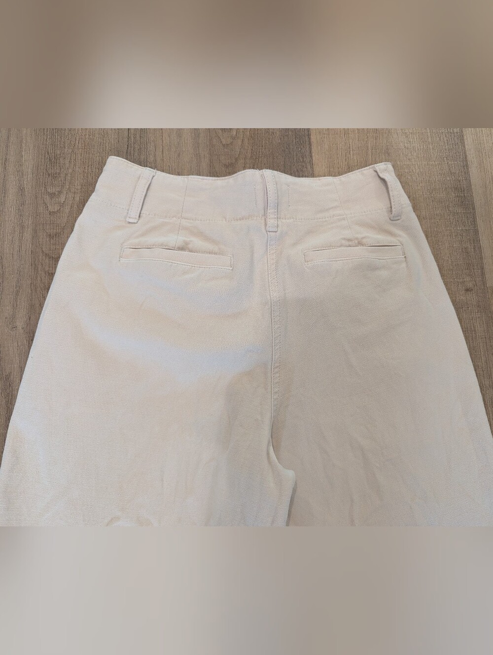 Aritzia Wilfred Free Cream straight leg mid-rise Pants - Picture 5 of 9